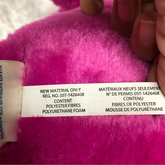 Build A Bear Candy Hearts Unicorn 17 Inch Hot Pink Silver Sparkle Stuffed Animal - Picture 7 of 11